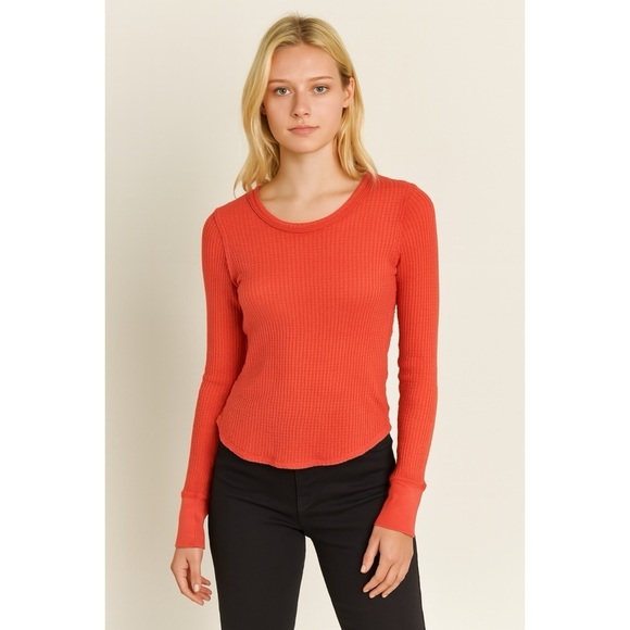 Free People Tops - Free People x We The Free Roll With It Thermal Orange Red